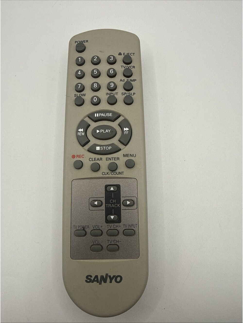 SANYO N7 HS1-3 Gray Remote Control for TV Video Home Audio System Replacement